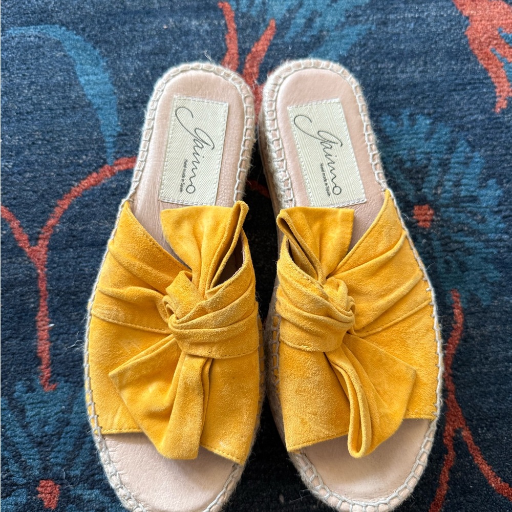 Yellow Women's Giamo Espadrille Slide Sandals